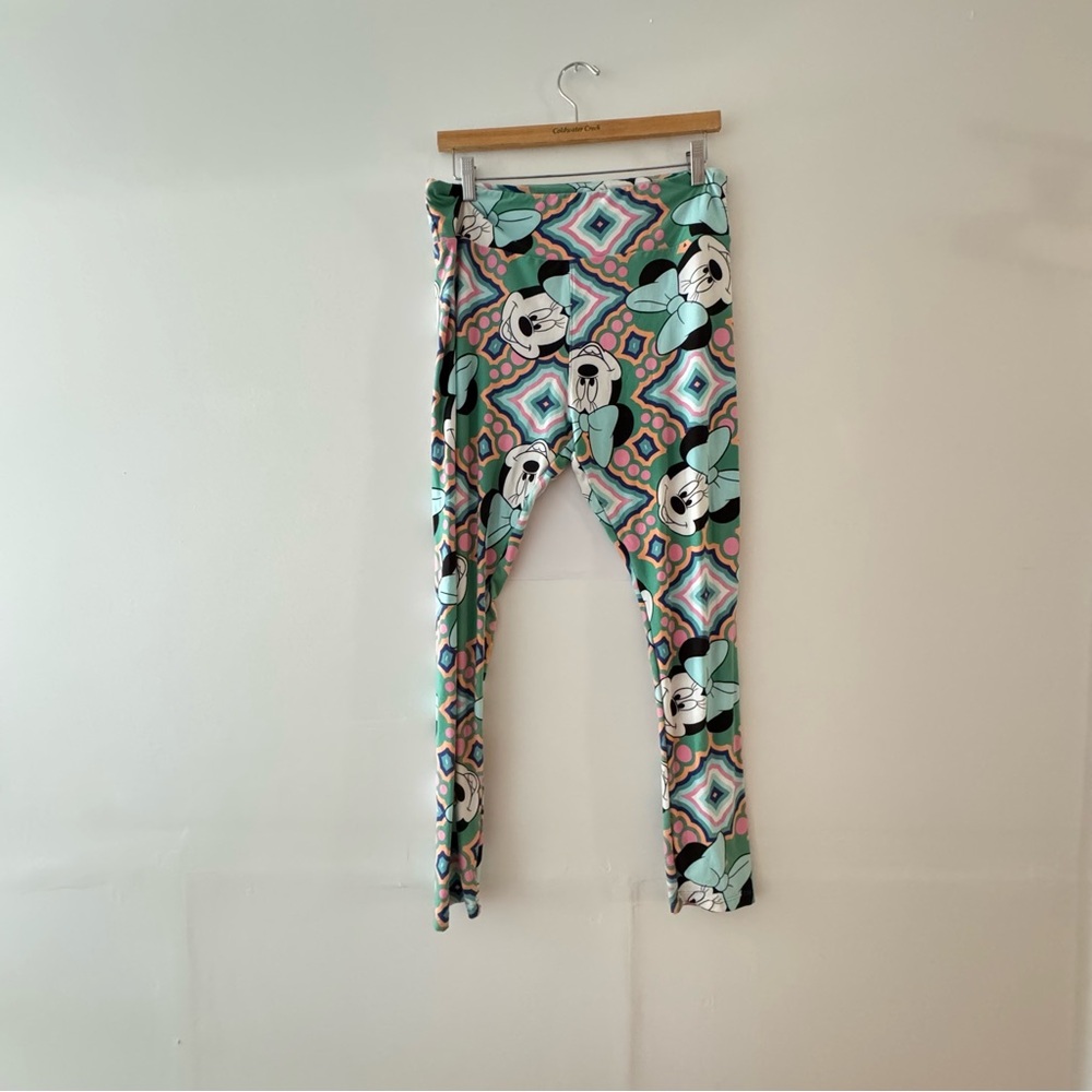 LuLaRoe Women's Leggings with minny mouse and Geometric Design
